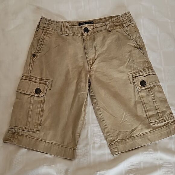 Guess Men's Cargo Khaki Cotton Shorts Size 31 - Picture 2 of 16